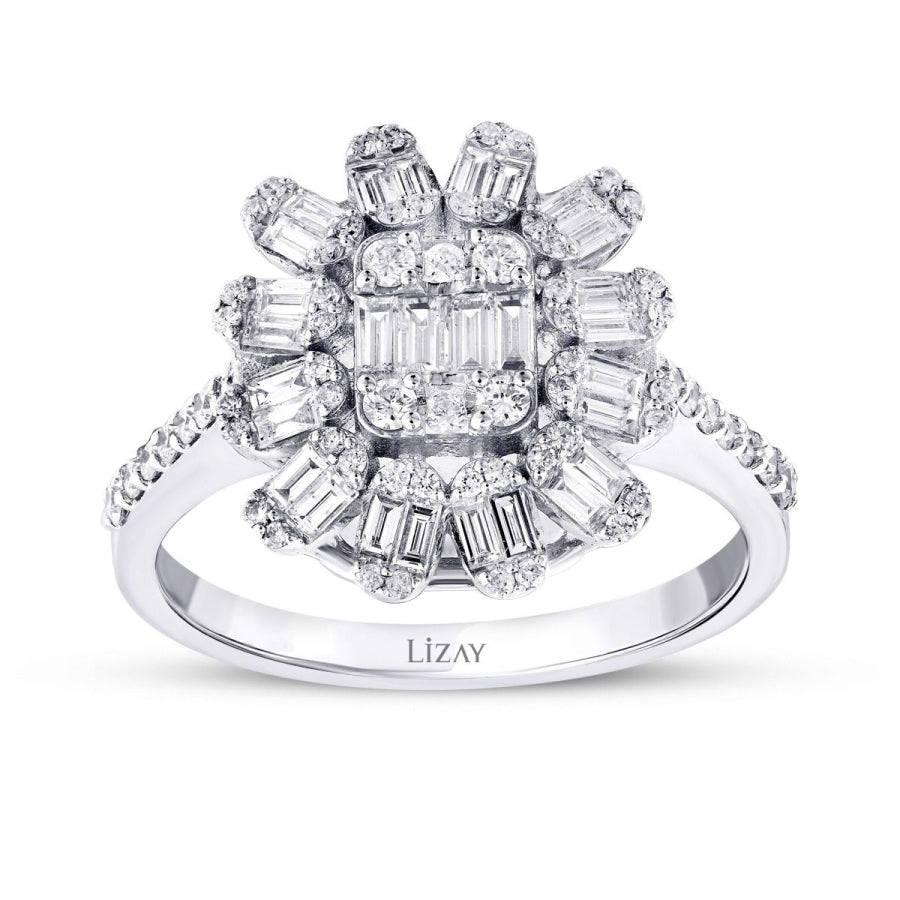 0.77 ct. Diamant Baguette Ring