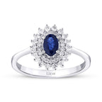 1,04 ct. Diamant Saphir Ring