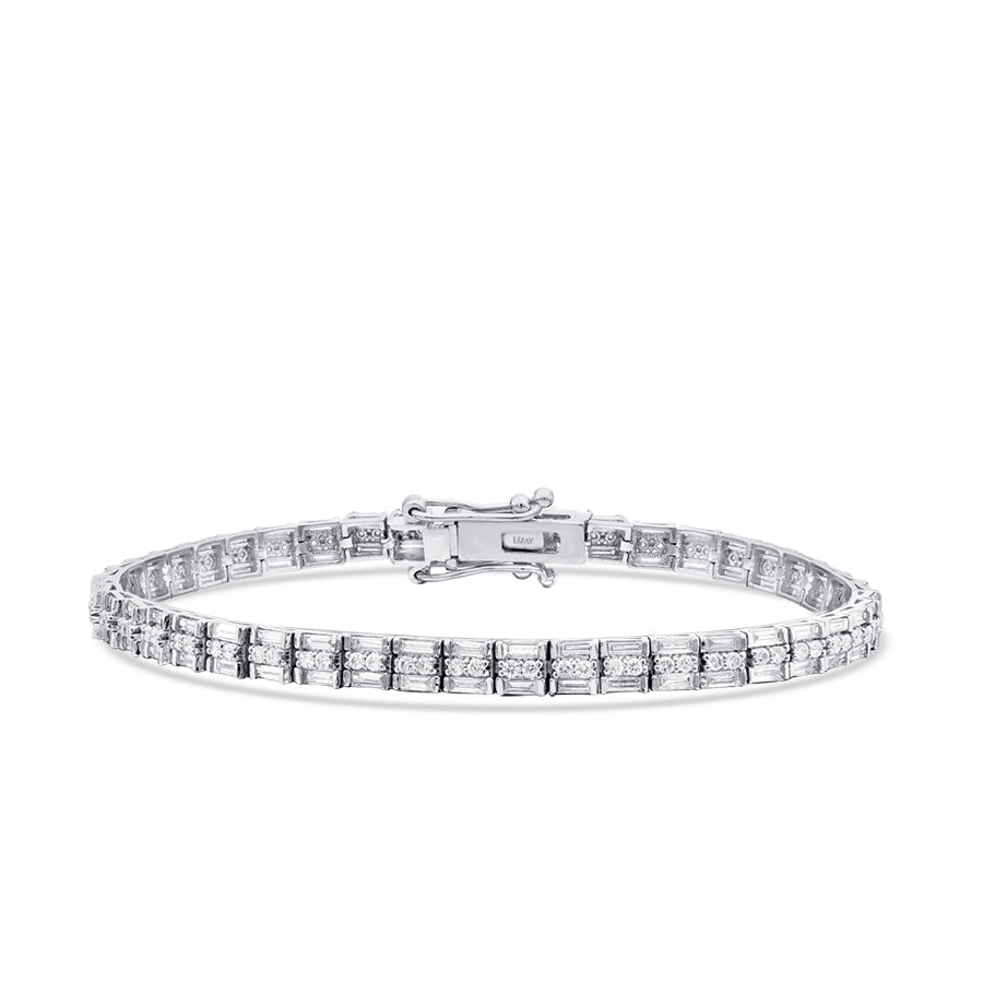 2,92 ct. Diamant Baguette Armband