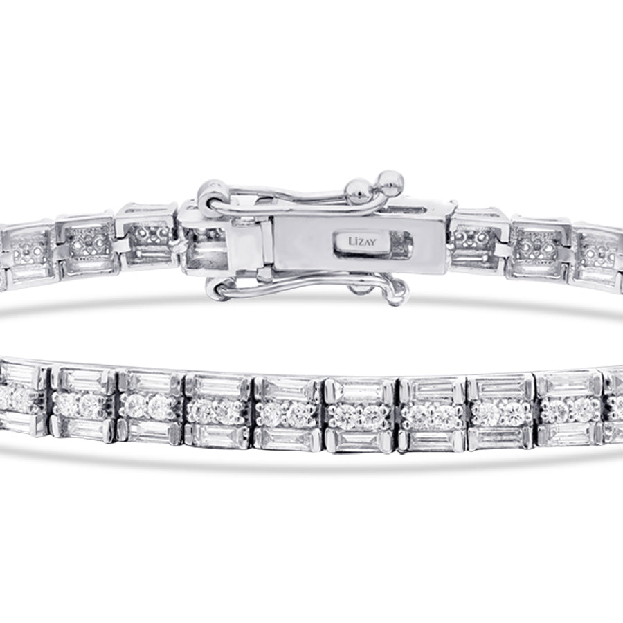 2,92 ct. Diamant Baguette Armband