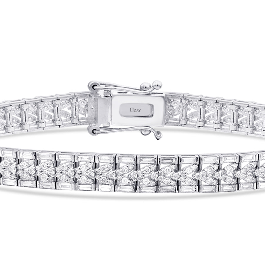 2,83 ct. Diamant Baguette Armband