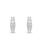 1,82 ct. Diamant Baguette Creolen Ohrringe