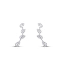 0,33 ct. Diamant Tropfen Baguette Ohrringe