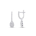 0,47 ct. Diamant Tropfen Baguette Ohrringe