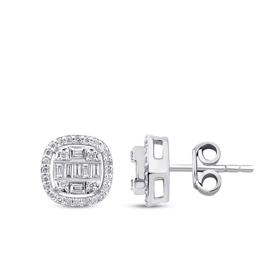 0,36 ct. Diamant Baguette Ohrringe