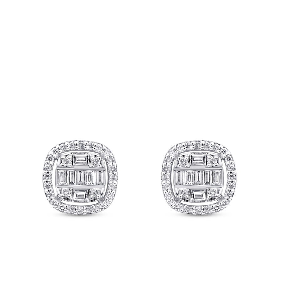 0,36 ct. Diamant Baguette Ohrringe