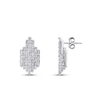 1,00 ct. Diamant Baguette Ohrringe