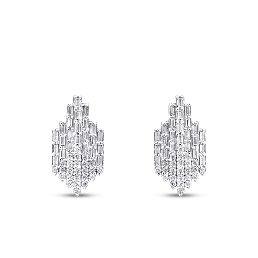 1.00 ct. Diamant Baguette Ohrringe