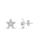 0,34 ct. Diamant Blumen Ohrringe