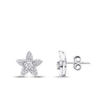 0,34 ct. Diamant Blumen Ohrringe