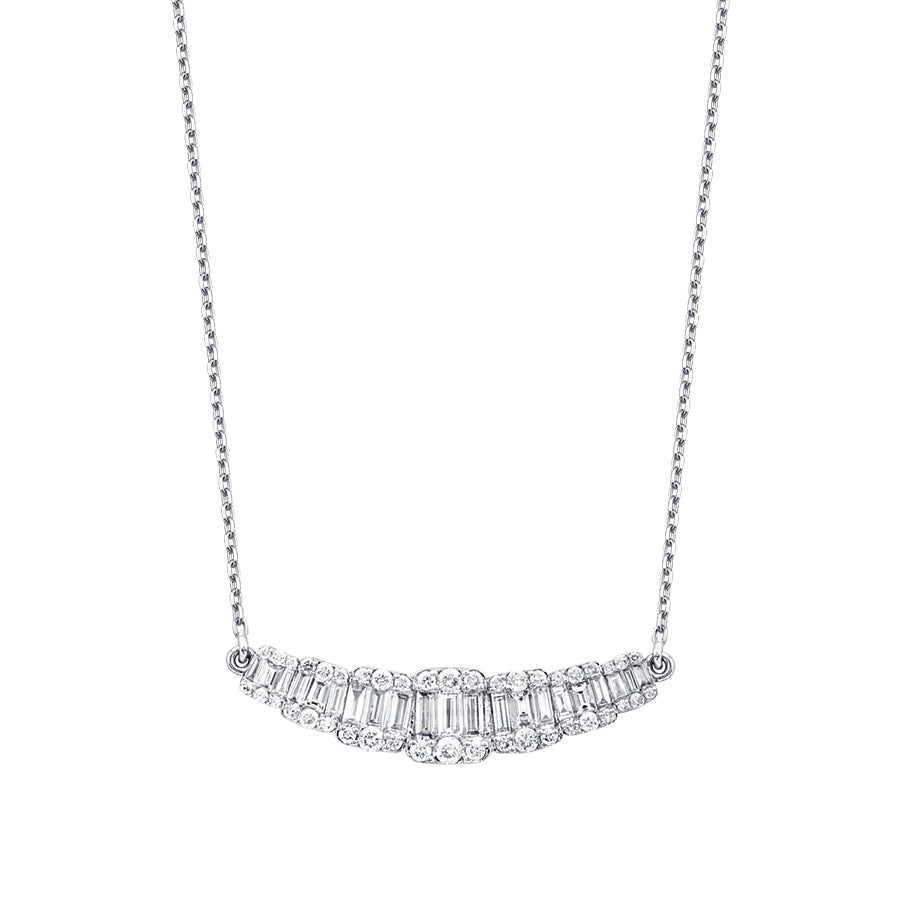 1.18 ct. Diamant Baguette Halskette