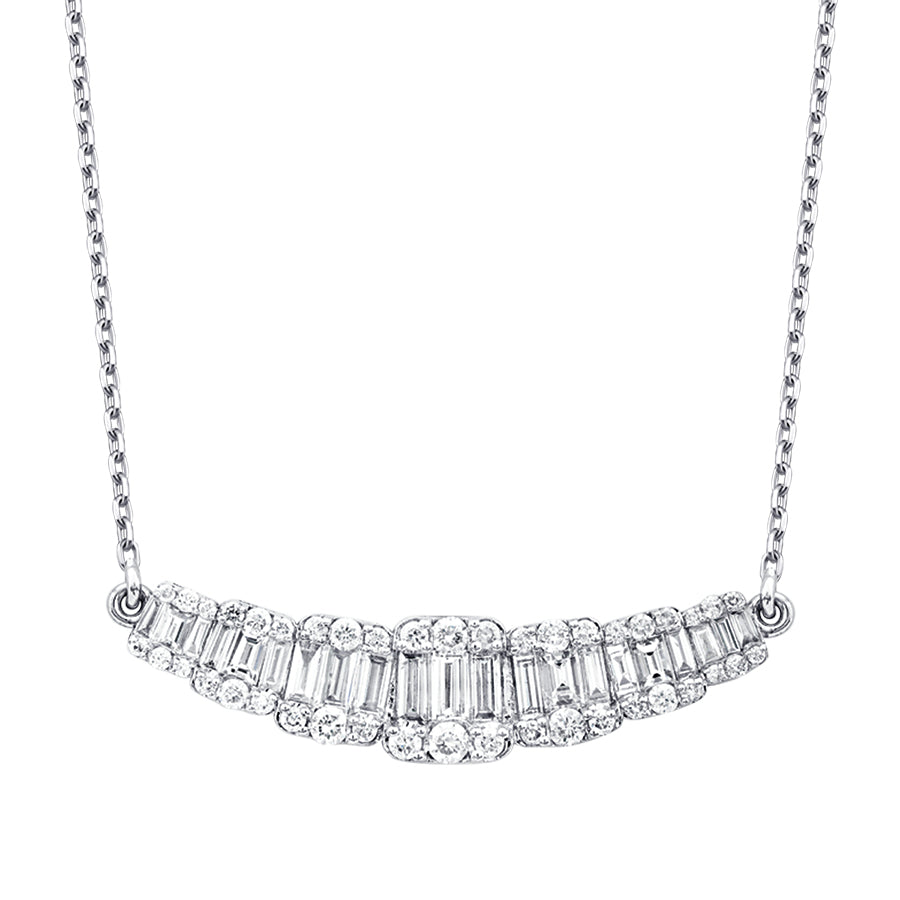 1.18 ct. Diamant Baguette Halskette