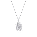 0,68 ct. Diamant Baguette Halskette