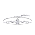 0,09 ct. Diamant Tropfen Armband