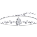 0,09 ct. Diamant Tropfen Armband