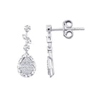 0,10 ct. Diamant Tropfen Ohrringe