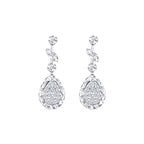 0,10 ct. Diamant Tropfen Ohrringe