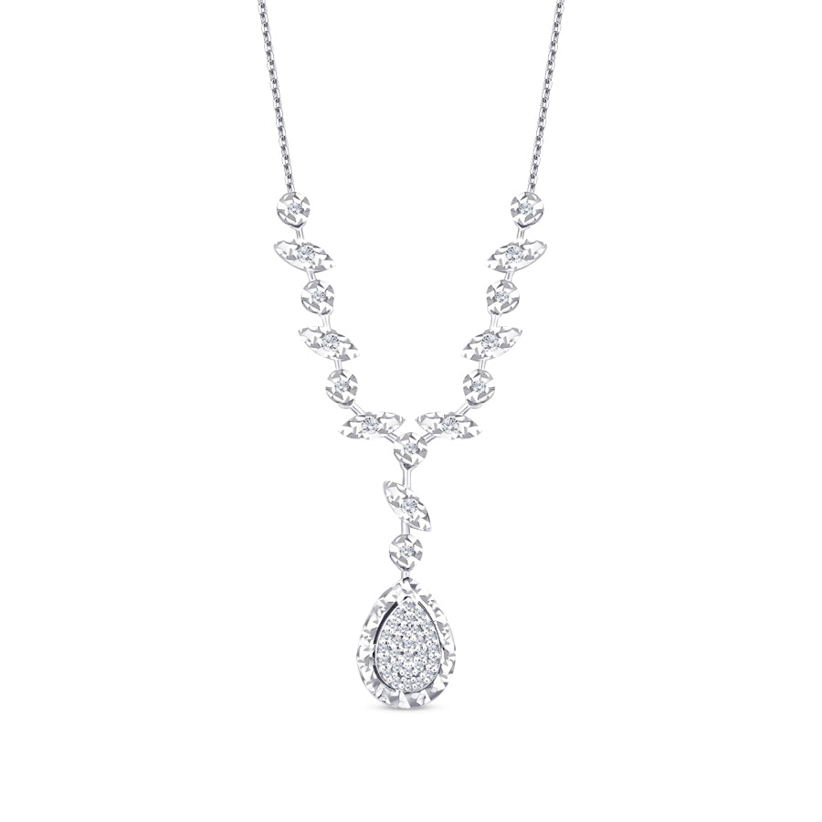 0.10 ct. Diamant Tropfen Halskette