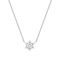 0,36 ct. Diamant Trend Blumen Halskette