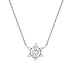 0,36 ct. Diamant Trend Blumen Halskette
