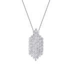 0,61 ct. Diamant Baguette Halskette