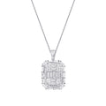 1,43 ct. Diamant Baguette Halskette