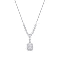 0.48 ct. Diamant Baguette Halskette