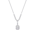 0,48 ct. Diamant Baguette Collier