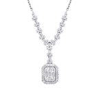 0,48 ct. Diamant Baguette Collier