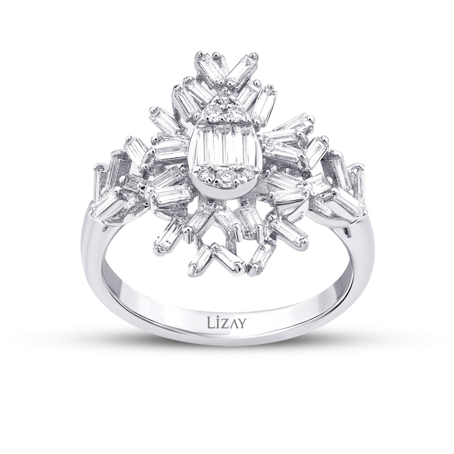 0,79 ct. Diamant Baguette Ring