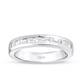 0,56 ct. Diamant Baguette Halb-Memoire-Ring