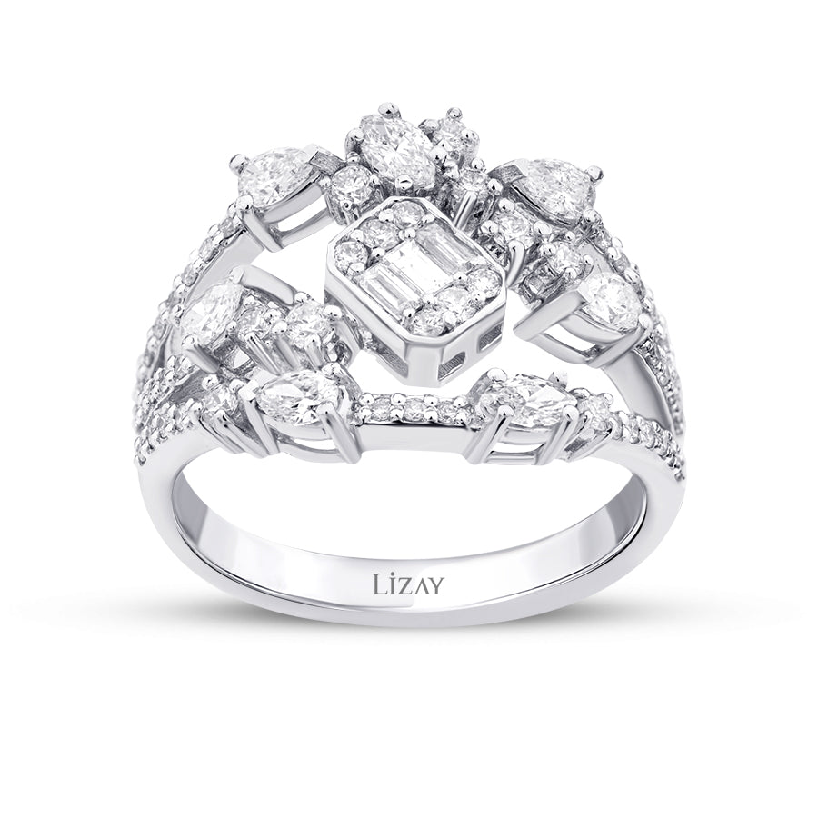 1,00 ct. Diamant Baguette Ring