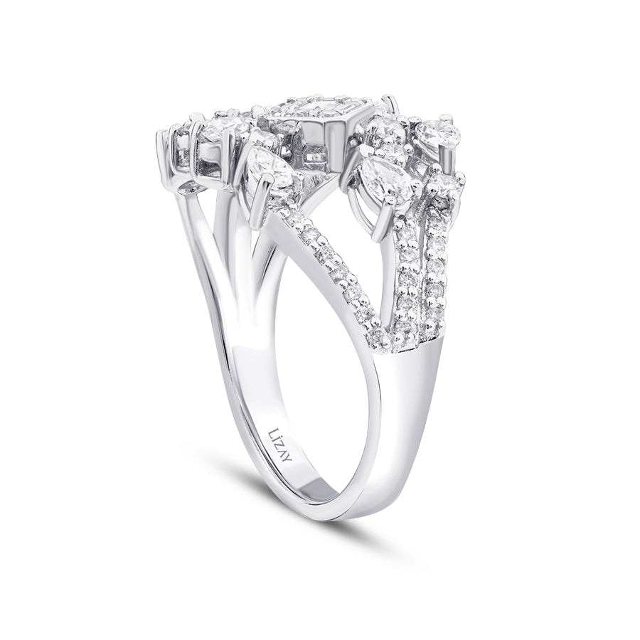 1,00 ct. Diamant Baguette Ring