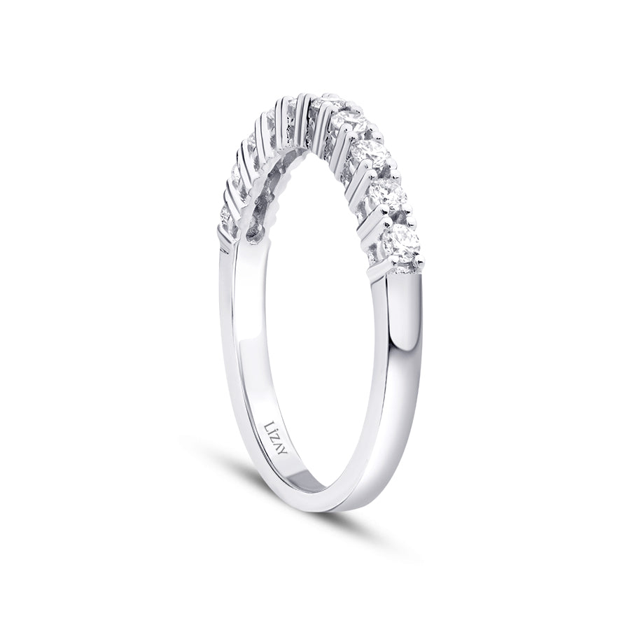 0,34 ct. Diamant Halb-Memoire-Ring