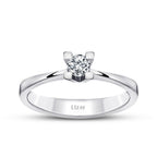 0,10 ct. Diamant Brillant Solitär Verlobungsring
