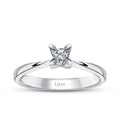 0.15 ct. Diamant Rund Solitär Verlobungsring
