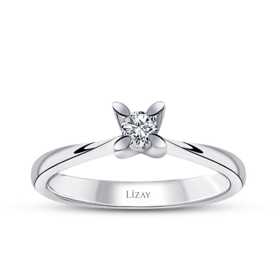 0.15 ct. Diamant Rund Solitär Verlobungsring