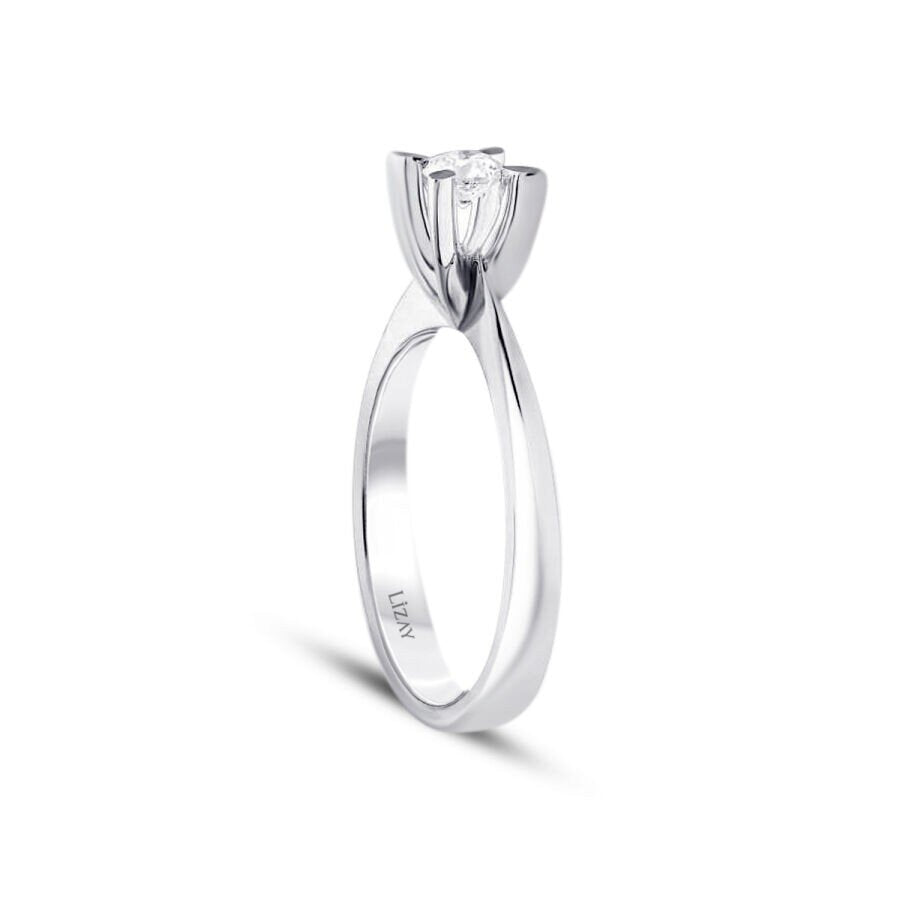 0.15 ct. Diamant Rund Solitär Verlobungsring