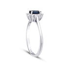 0,59 ct. Diamant Saphir Ring