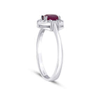 0,95 ct. Diamant Rubin Ring