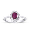 0,95 ct. Diamant Rubin Ring