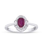0,95 ct. Diamant Rubin Ring