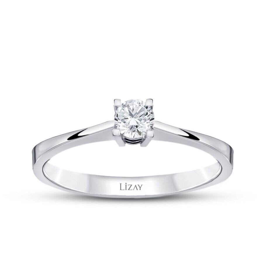0.15 ct. Diamant Rund Solitär Verlobungsring