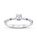 0.15 ct. Diamant Rund Solitär Verlobungsring