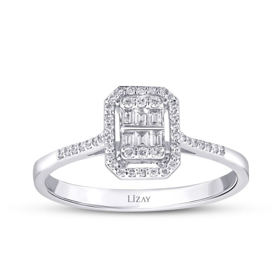 0.22 ct. Diamant Baguette Ring