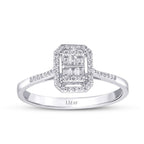 0.22 ct. Diamant Baguette Ring