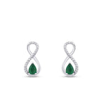 0,81 ct. Diamant Smaragd Ohrringe