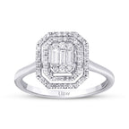 0,35 ct. Diamant Baguette Ring