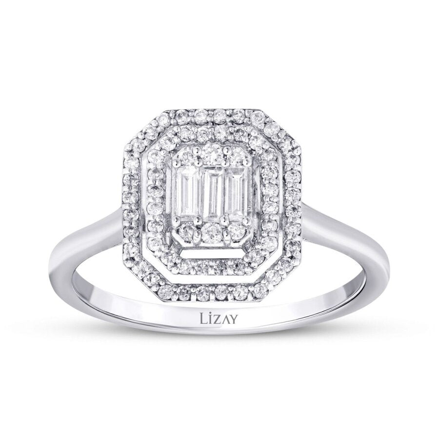 0.35 ct. Diamant Baguette Ring