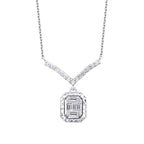 0,23 ct. Diamant Baguette Trend Halskette